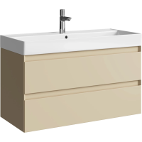 Тумба без раковины 100 см Aqwella Geometria GE01102MD морская дюна матовый