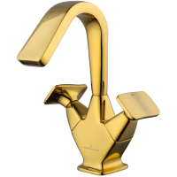 Смеситель для раковины высокий WONZON & WOGHAND SHAKESPEARE, темное золото WW-651103-DG