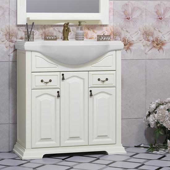 Тумба под раковину Opadiris Риспекто 80 00-00006022 слоновая кость (без раковины)