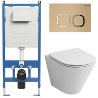 Комплект унитаза с инсталляцией Grossman Cosmo 97.4477S.02.310 с клавишей смыва
