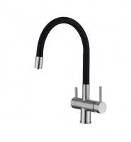 Смеситель для кухни EMAR ЕС - 3015 satin Смеситель для кухни EMAR ЕС - 3015 satin
