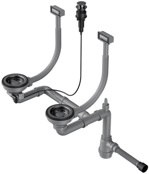 Арматура для двухчашевых моек Omoikiri WK-2-GM-A 4956496