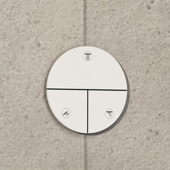 Переключатель потоков на 3 положения Hansgrohe ShowerSelect Comfort S 15558700 белый матовый