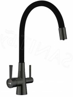 Смеситель для кухни Lemark Comfortс подключением к фильтру с питьевой водой (LM3075GM)