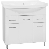 Тумба под раковину напольная Style Line Эко Стандарт 90 ЛС-00000110 белый