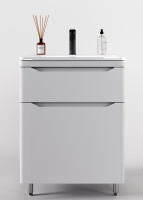 Тумба под раковину Style Line Марелла 70 Люкс Plus СС-00002398 белый матовый