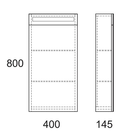 Зеркальный шкаф Owl 1975 Runn, 40 см с LED подсветкой OW07.04.00