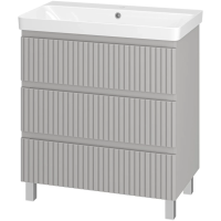 Тумба с раковиной 80 Brevita Victory УТ000023606 серый шелк