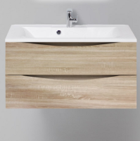 База под раковину подвесная BelBagno MARINO-900-2C-SO-WO-P Rovere Bianco