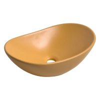 Раковина накладная (48х30,5) Gid Lago, 9133orm оранжевый матовый