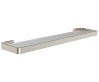 Стеклянная полка для ванной WONZON & WOGHAND LOTTE, брашированный никель WW-8327A-BN