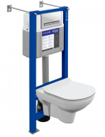 Комплект Cersanit CITY CO DPL EO slim + AQUA SMART M40 + PILOT стекло белый 63485