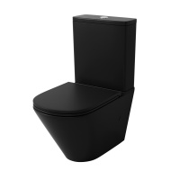 Унитаз напольный безободковый Grossman  GR-4449BMSQ с сиденьем микролифт