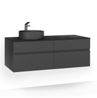 Тумба RAVAL Decent 120 подвесная Антрацит Dec.01.120/P/A/RL