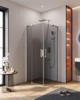 Душевой уголок (70х70) CEZARES SLIDER SLIDER-A-2-70/80-GRIGIO-Cr