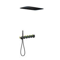 Душевая система встроенная с термостатом Timo Saona черный SX-2319/03SM