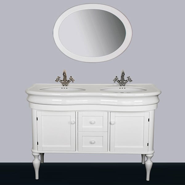 Зеркало овальное 70х90 в ванную Tiffany World 7705 bi puro