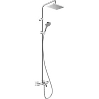 Душевая система Showerpipe 230 1jet с термостатом для ванны Hansgrohe Vernis Shape 26284000