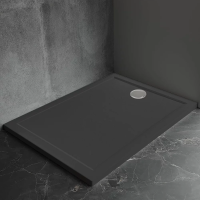 Душевой поддон (90х90) Veconi Pietra B PT-B-9090-RU черный