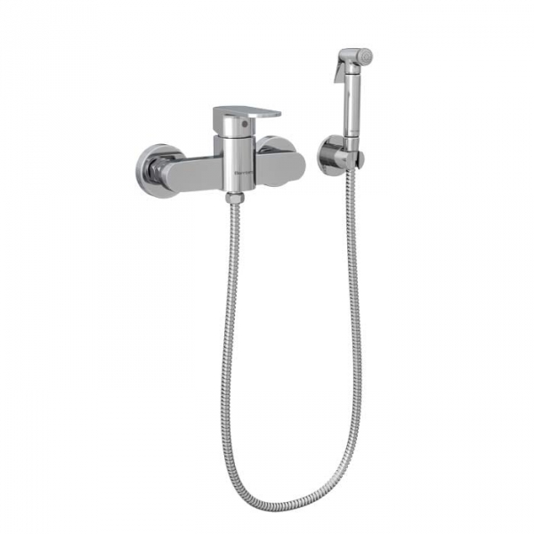 Настенный смеситель с гигиеническим душем BENNBERG CHROME 170H12