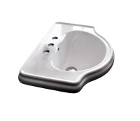 Раковина встраиваемая сверху (62х42,5) Kerasan Retro 103001*3, 3 отверстия под смеситель