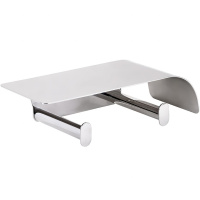 Двойной держатель для туалетной бумаги с полкой Bemeta Organic 157112161