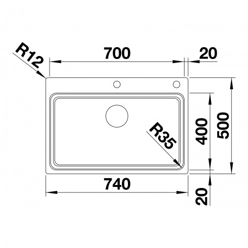 Кухонная мойка Blanco Etagon 700-IF/A 524274
