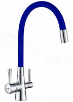 Смеситель для кухни Lemark Comfort с подключением к фильтру с питьевой водой (LM3075C-Blue)