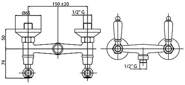 Смеситель для душа Cezares DIAMOND DIAMOND-D-02-Sw