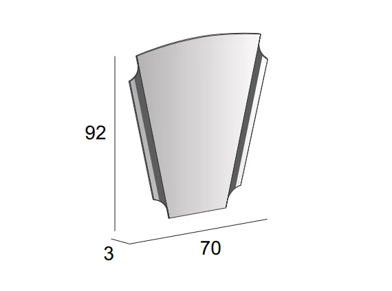Зеркало (70х92) Cezares 45020