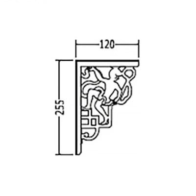 Декоративное крепление для высокого бачка Devon&Devon Oxford IB1041AGCP