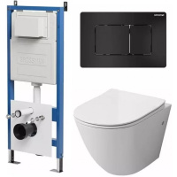 Комплект унитаза с инсталляцией Grossman Classic 97.4411S.04.21M с клавишей смыва