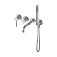 Смеситель для ванны скрытого монтажа с внутренней частью Y OL-889017-BN, никель матовый