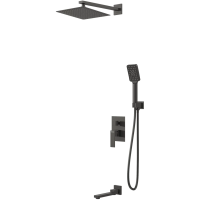 Душевая система скрытого монтажа Grossman Style 501.K35.05.210 черный матовый