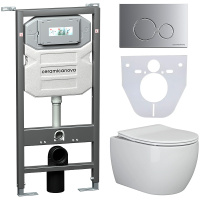 Комплект унитаза с инсталляцией Ceramicanova Play CN3001_1001M_1000