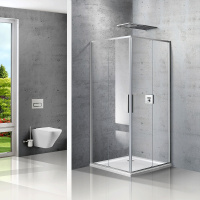Душевой уголок Vincea  Slim VSS-2SL900CL (90х90) хром, стекло прозрачное