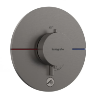 Термостат для душа Hansgrohe ShowerSelect Comfort S 15562340 шлифованный черный хром