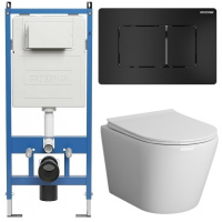 Комплект унитаза с инсталляцией Grossman Classic 97.4478S.04.21M с клавишей смыва