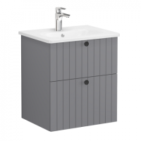 Тумба с раковиной Vitra Root Classic 60 см 69417, серый