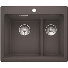 Мойка кухонная Blanco PLEON 6 Split Silgranit PuraDur (темная скала), 521690
