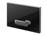 Кнопка Cersanit ACTIS черная глянцевая стекло P-BU-ACT/Blg/Gl