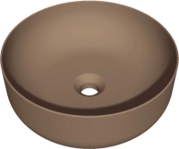 Раковина накладная (40х40) Kerasan Nolita 534488 коричневый матовый
