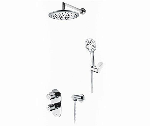 Встраиваемый комплект для душа с верхней душевой насадкой и лейкой Wasserkraft A16030 Thermo 