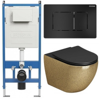 Комплект унитаза с инсталляцией Grossman Classic 97.4411GBLS.04.21M с клавишей смыва