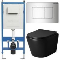 Комплект унитаза с инсталляцией Grossman Classic 97.4478BMS.04.10M с клавишей смыва