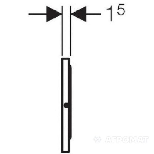Кнопка для инсталляции для унитаза GEBERIT Sigma 10 115.856.SN.1