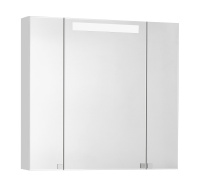 Зеркальный шкаф Aquaton Мадрид 80 М со светильником белый 1A175202MA010