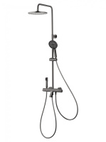 Душевая система с термостатом WONZON & WOGHAND The ONE, темный графит WW-B3094-BGG