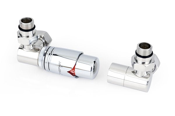 Терморегулятор автоматический Сунержа 3D левый G 1/2" НР х G 3/4" НГ (набор) 00-1421-0000