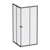 Душевой уголок (90х90) Am.Pm Sunny W87G-403-9090-BT черный матовый